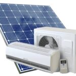 ¿Cuántas placas solares necesito para un aire acondicionado?